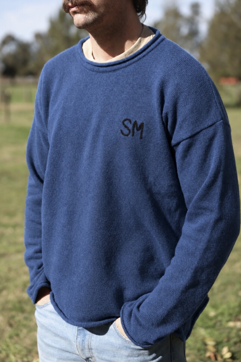 Wool Sweater Men - Azul 