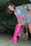 High Heel Boots Crocco Fucsia