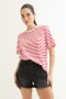 Remera a rayas BLANCO Y ROJO