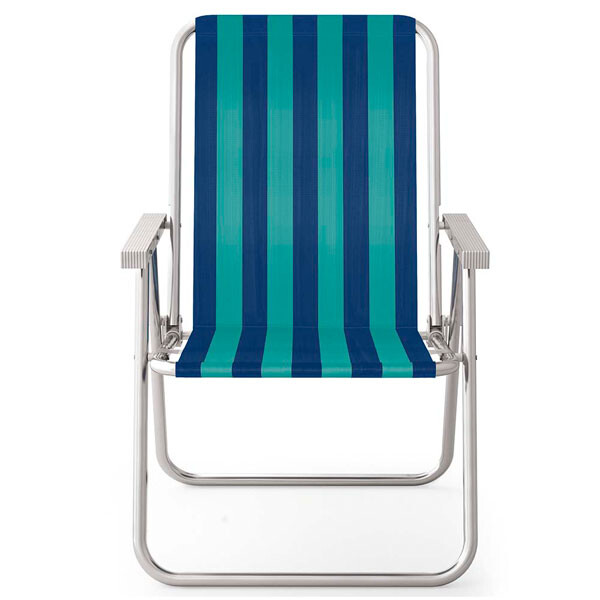 SILLA ALTA COMFORT A/B ALUMINIO-RAYAS MULTICOLOR