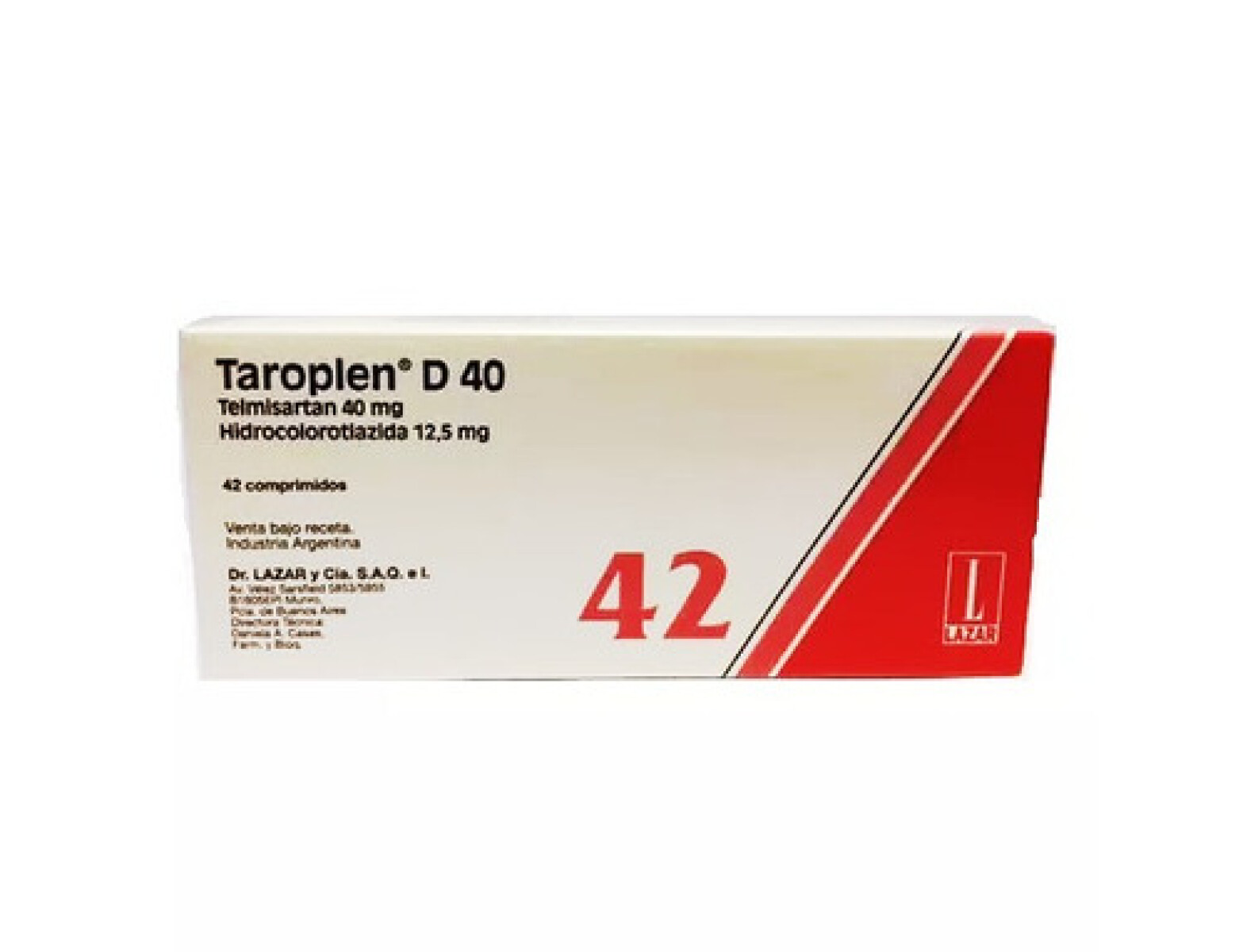 Taroplen D 40 Mg. 42 Comp. 