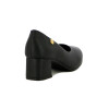 Modare Zapato De Dama Napa Taco Cuadrado Bajo P/ Redonda Negro