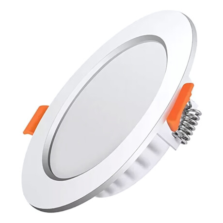Plafón Led Circular Embutir Iluminación 7w Empotrar Pro Blanco