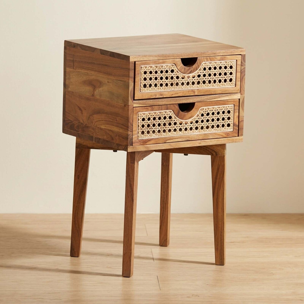 MESA DE LUZ - MADERA-ACACIA NATURAL-BEIGE EMA 