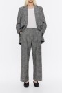 PANTALÓN PINZAS CUADROS Negro