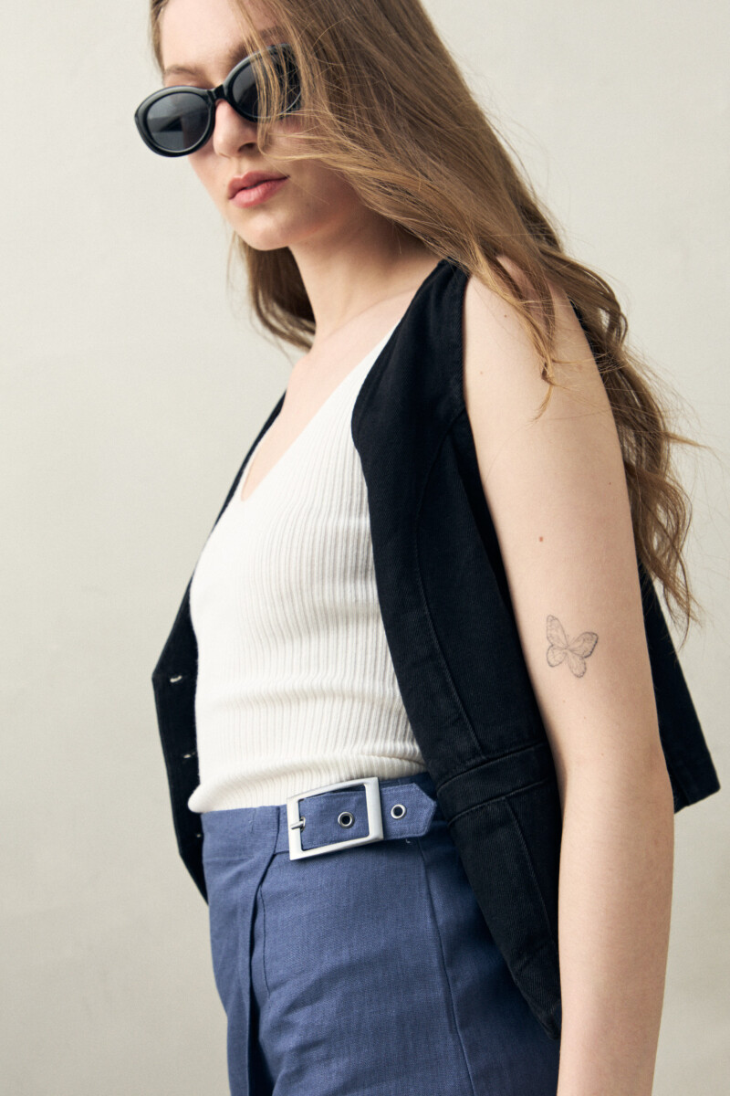 SHORT LEOPOLD Indigo