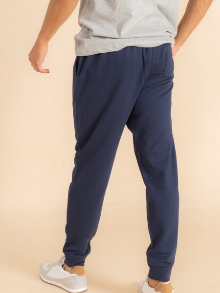 Pantalón deportivo con puño Azul Marino