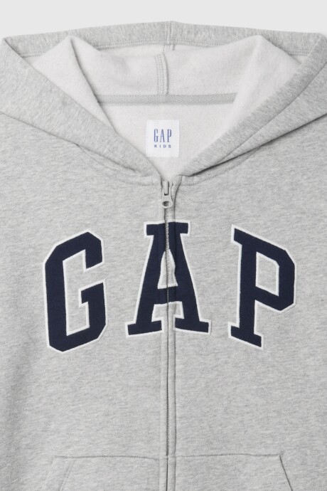 Canguro Con Cierre Logo Gap Niño Light Heather Grey B08