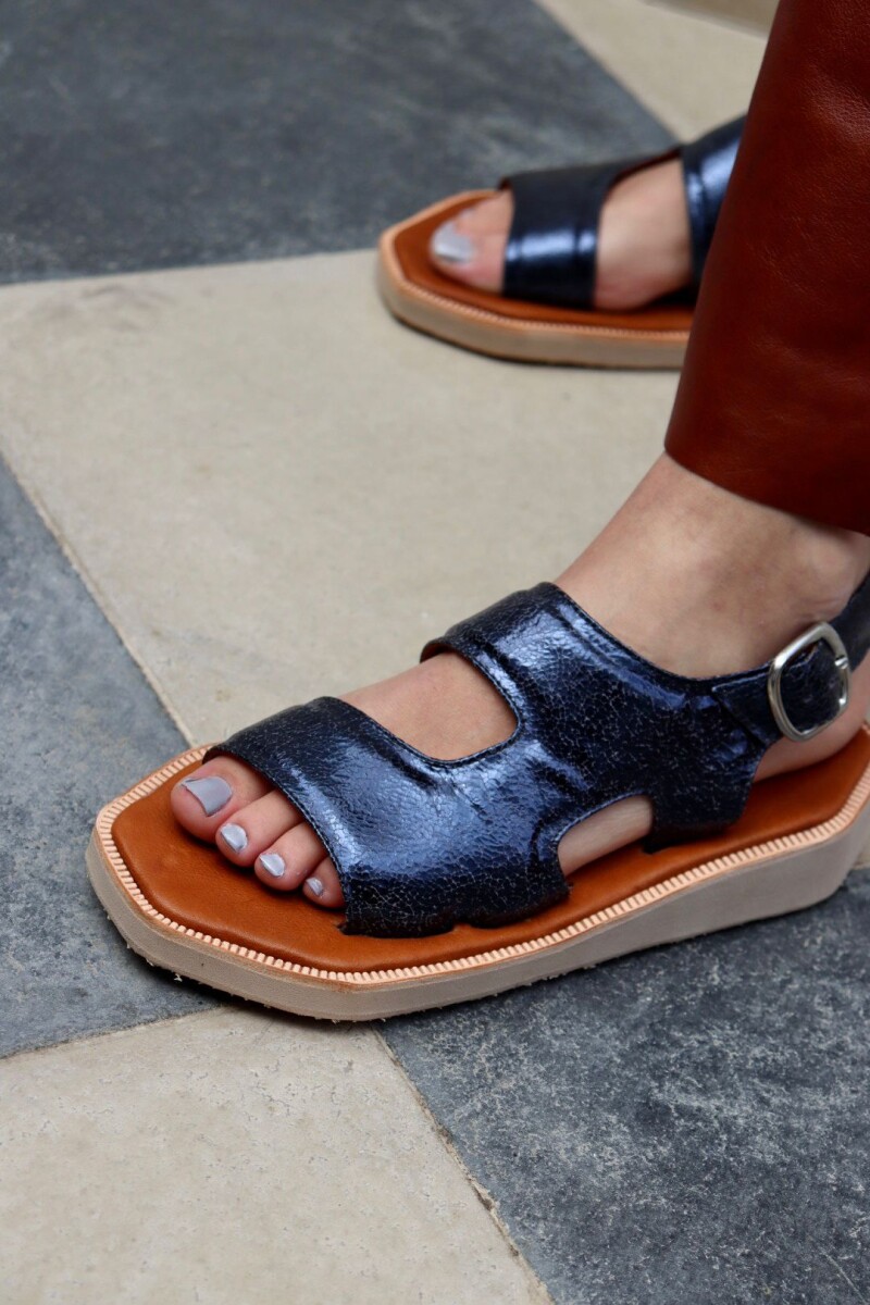 Sandalia Cut Out Dark Blue Galáctico