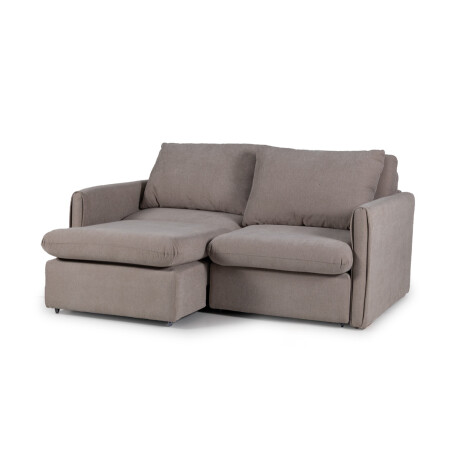 Sofá Hype (Retráctil) - Tela Microfibra - 2 cuerpos FX4-11 (Tostado)