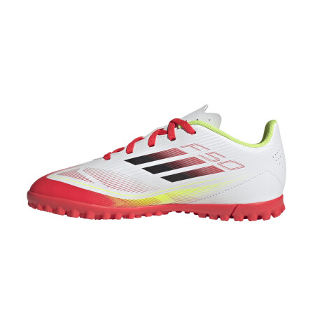 adidas F50 CLUB TURF BOOTS KIDS White/Yellow/Red