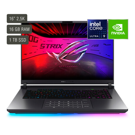 Notebook Gamer Asus Rog Strix 16'' Core Ultra 9 16GB 1TB WIN11 RTX5070TI 001