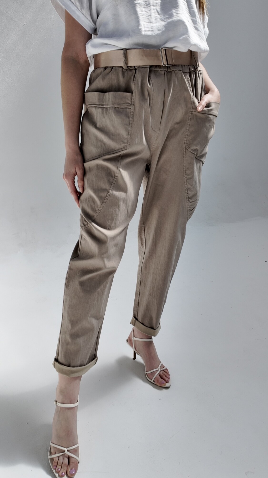 Pantalón Baggy Ignacia Beige
