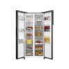 REFRIGERADOR MIDEA SIDE BY SIDE 482L INVERTER BLACK Acero