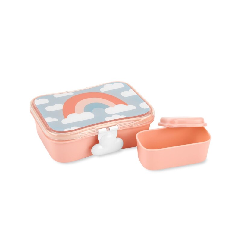 Tupper Contenedor lanchera para niños 2 en 1 Arcoíris