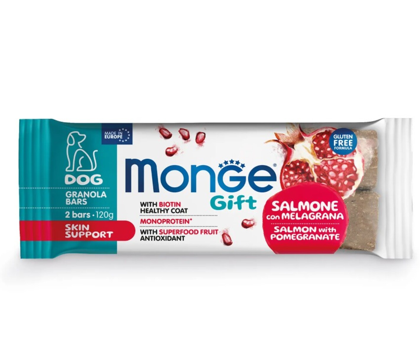 MONGE G GRANBAR SKIN SALMON & POMEG 120G 