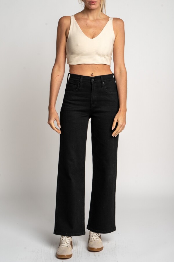 Jean Wide Leg Negro