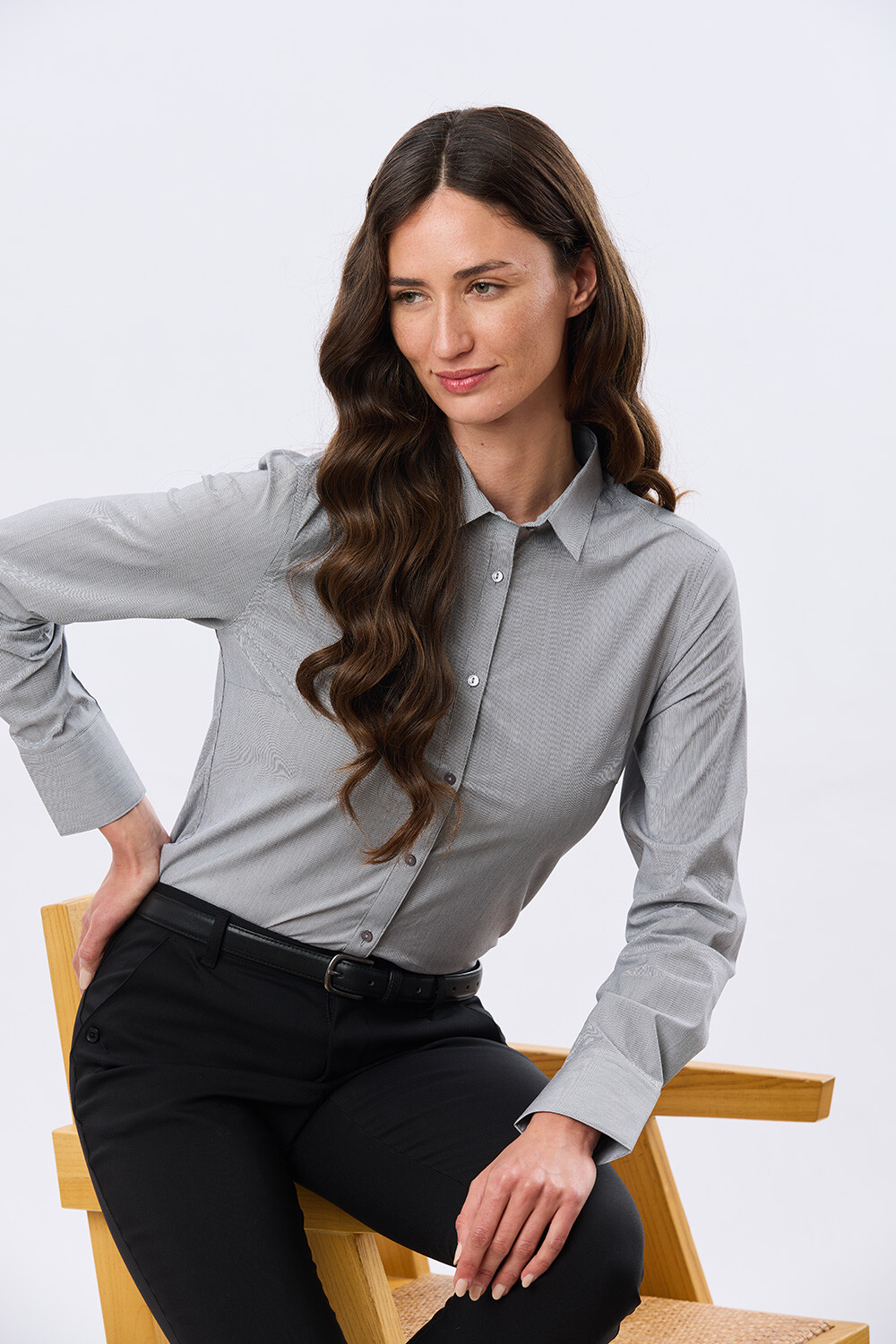 CAMISA RAYADA Negro