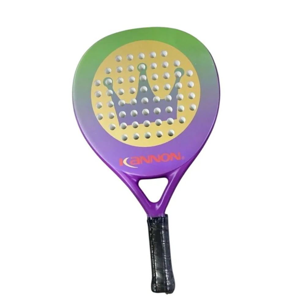 Paleta De Padel De Carbono Con Funda verde y azul