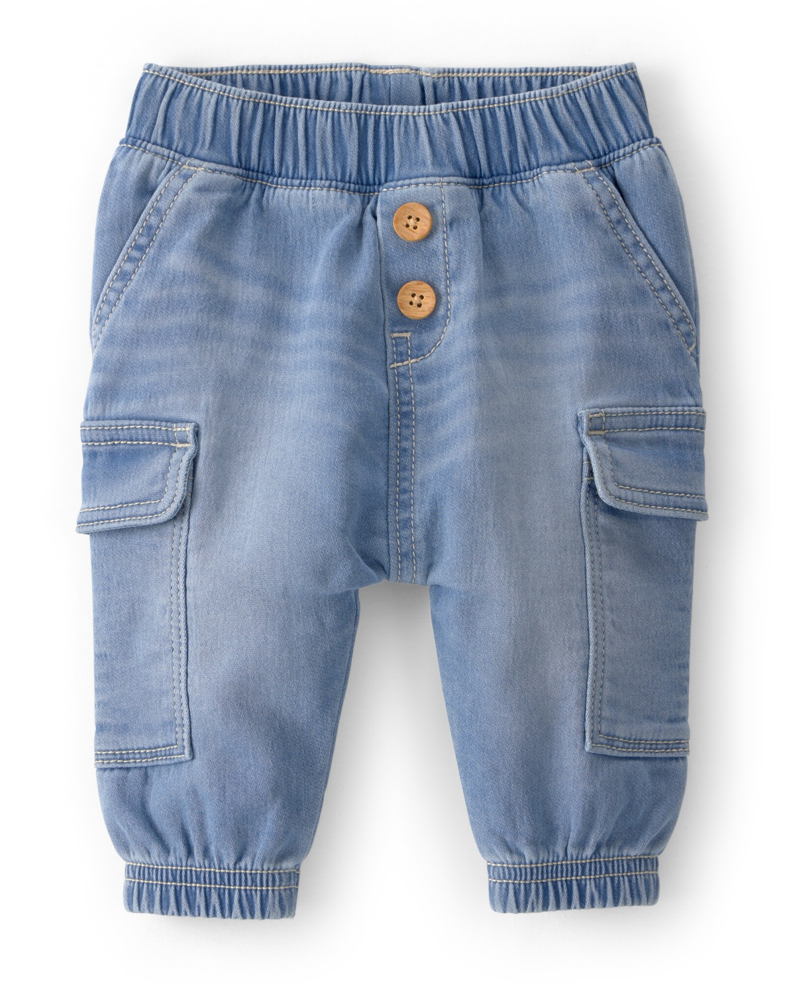 Pantalón jean cargo Sin color