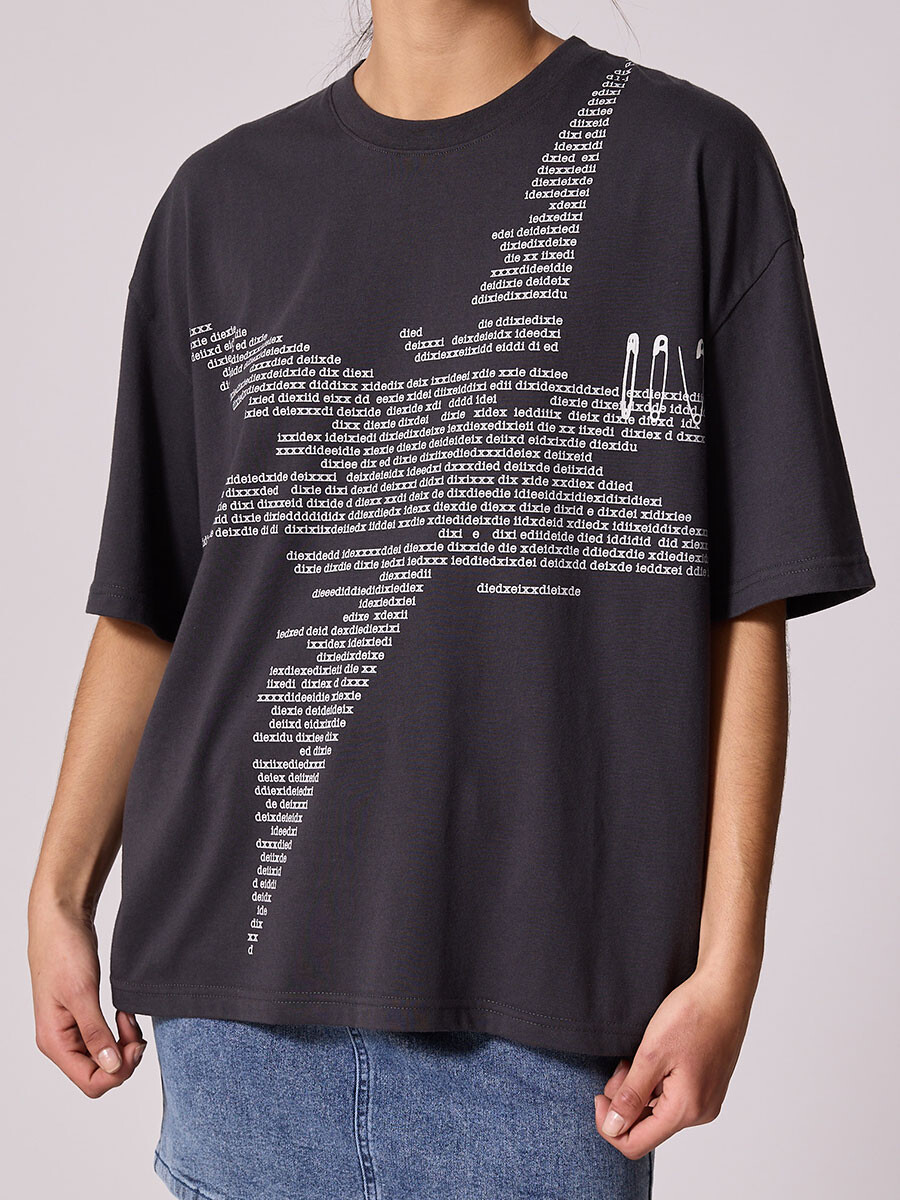 T-SHIRT CAFIL DIXIE - Gris Oscuro 