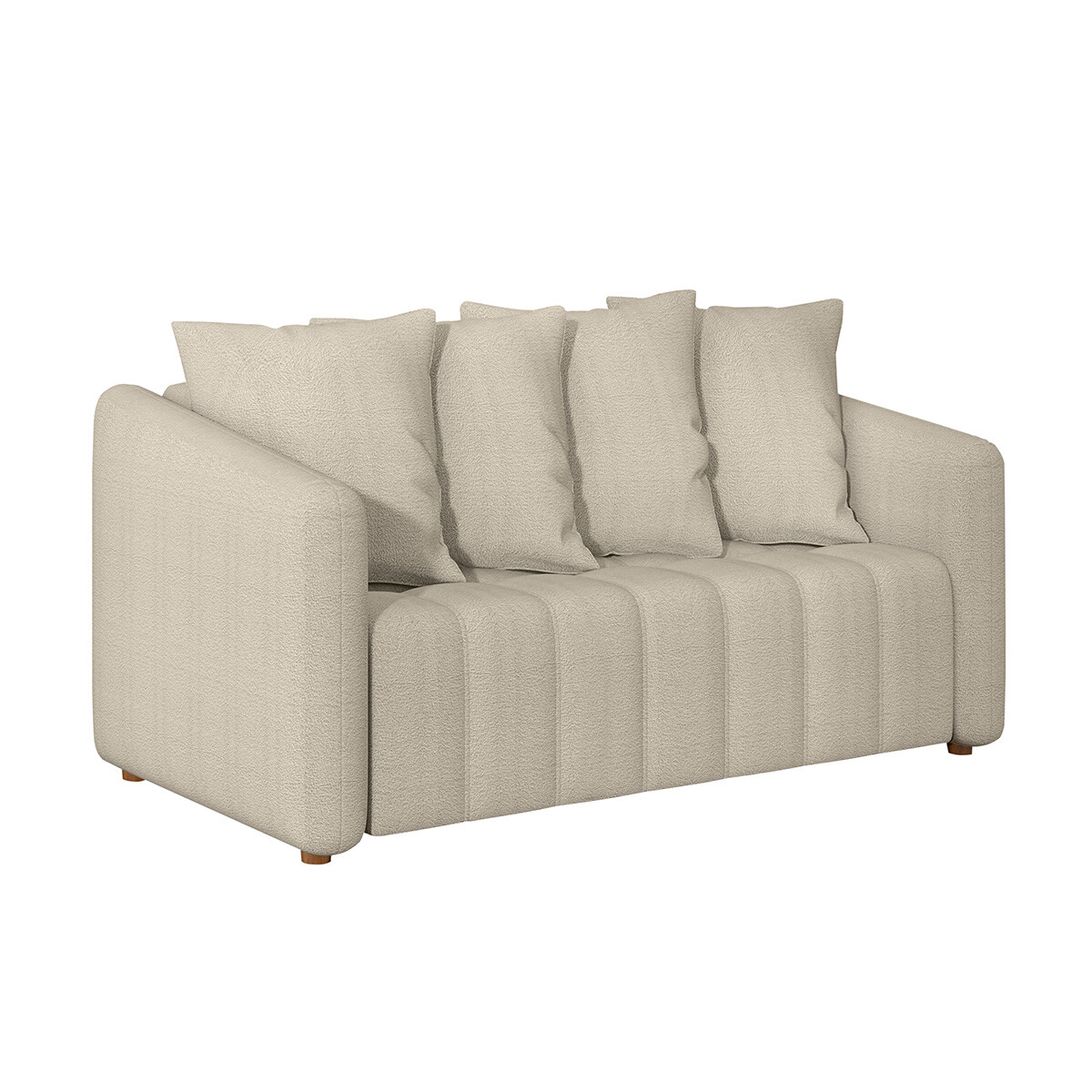 Sillón Barcelos De 3 Cuerpos, Tela Canadá Estarkad Color Marfil 