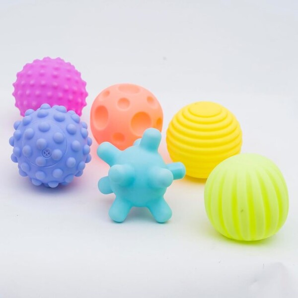 Set pelotas silicona estimulacion colores pasteles