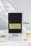 Pack x 100 - bolsa visor 15x23 cm NEGRO