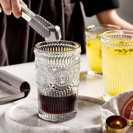 Vaso de Vidrio Labrado Set 6 Unidades Vaso de Vidrio Labrado Set 6 Unidades