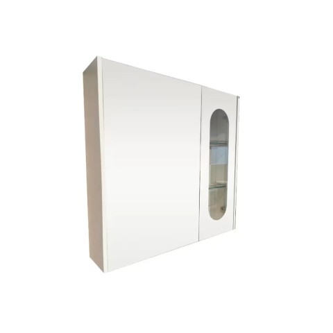 Espejo botiquín 75 cm Curve blanco DMC Espejo Botiquín 75 Cm Curve Blanco Dmc