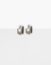 Aros Argollas Metal Aros Argolla De Acero Bold - Plateado