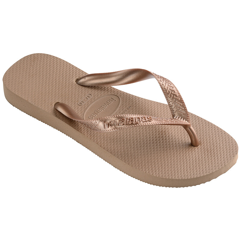 Ojotas Havaianas Top Tiras Flip Flops Dorado