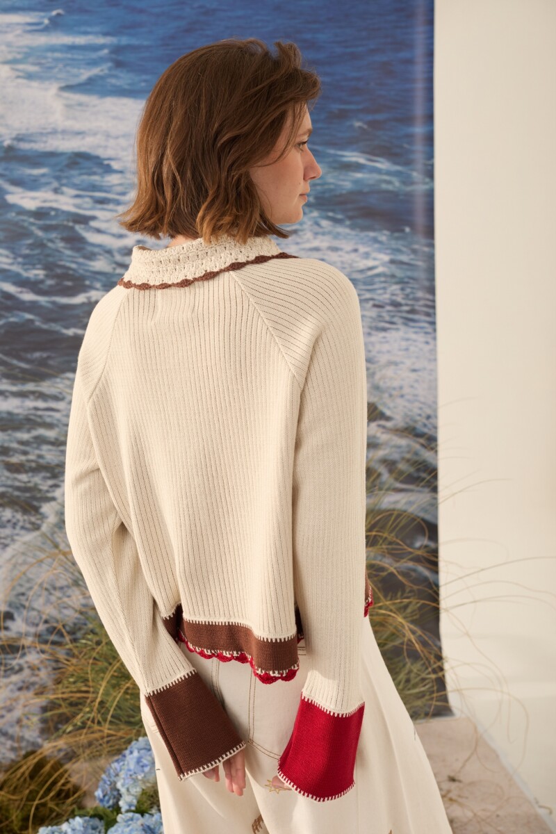 CARDIGAN OLA Crudo