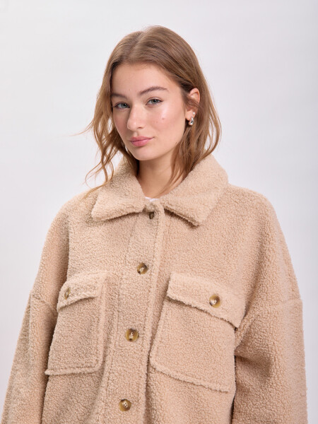 Sobrecamisa sherpa Marrón