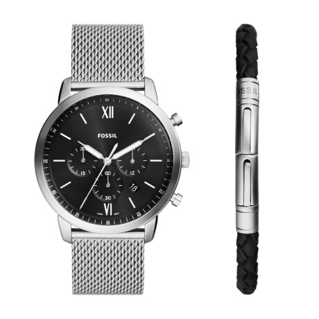 Reloj Fossil Fashion Set Acero Con Pulsera Plata 0