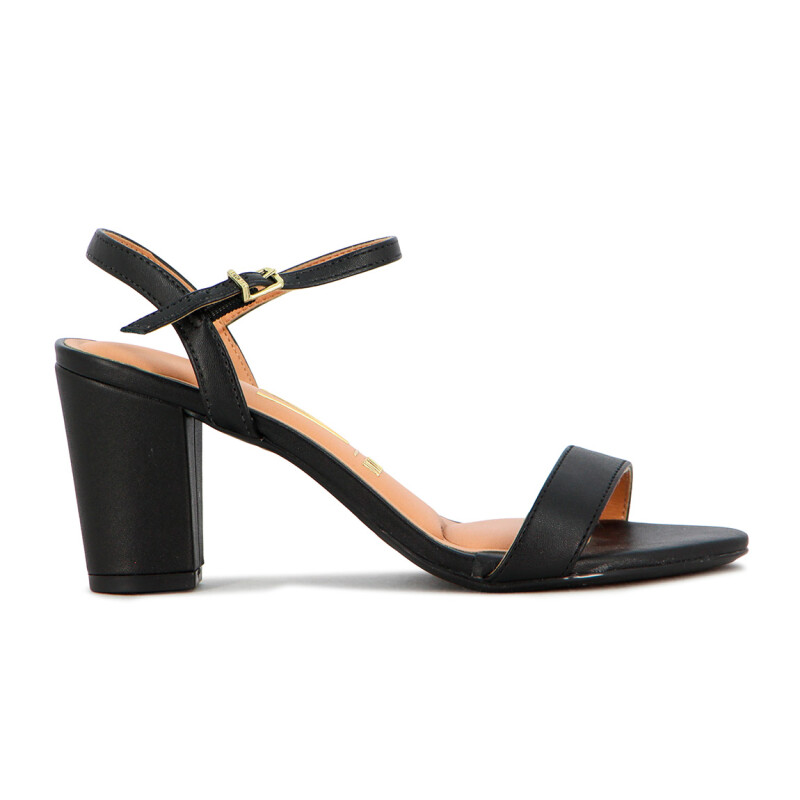 Vizzano Sandalia Taco Ancho Y Pulsera Negro