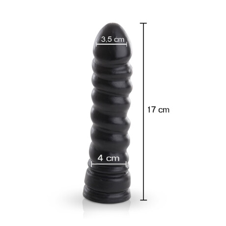 Consolador Tornado Macizo Negro