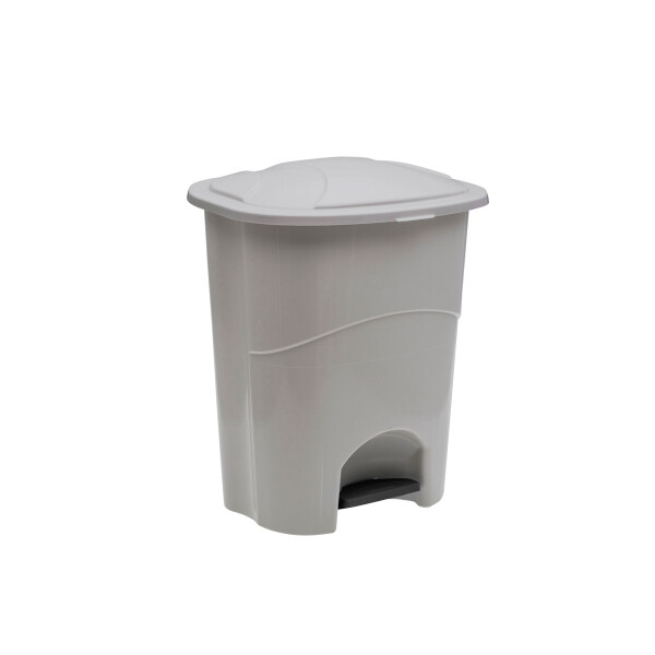 TARRO RESIDUOS CON PEDAL 10 LT BLANCA BLANCO
