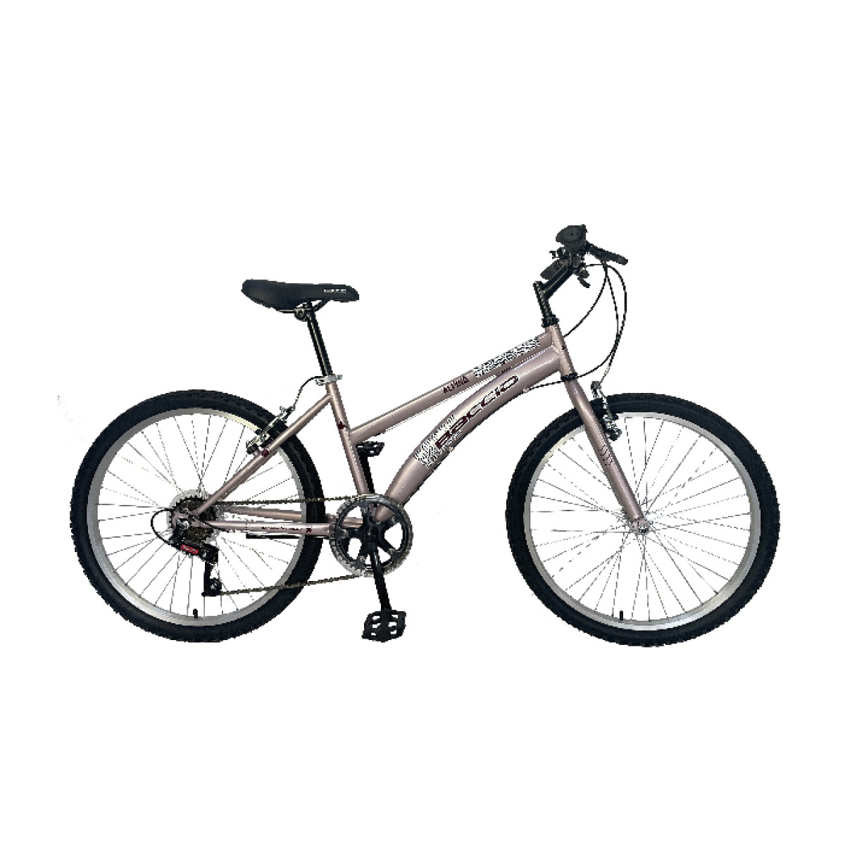 BICICLETA BACCIO ALPINA LADY ROD. 24 - ROSA METALIZADO 