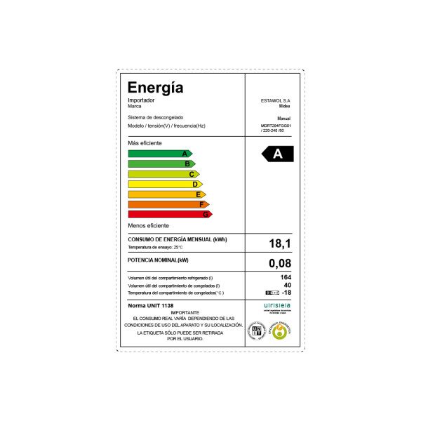 Heladera 204L Midea MDRT294FGG01 Heladera 204L Midea MDRT294FGG01
