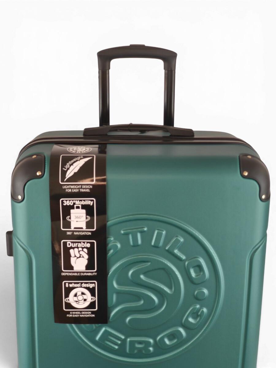 Valija grande ABS (fibra) de 28" - Verde M 