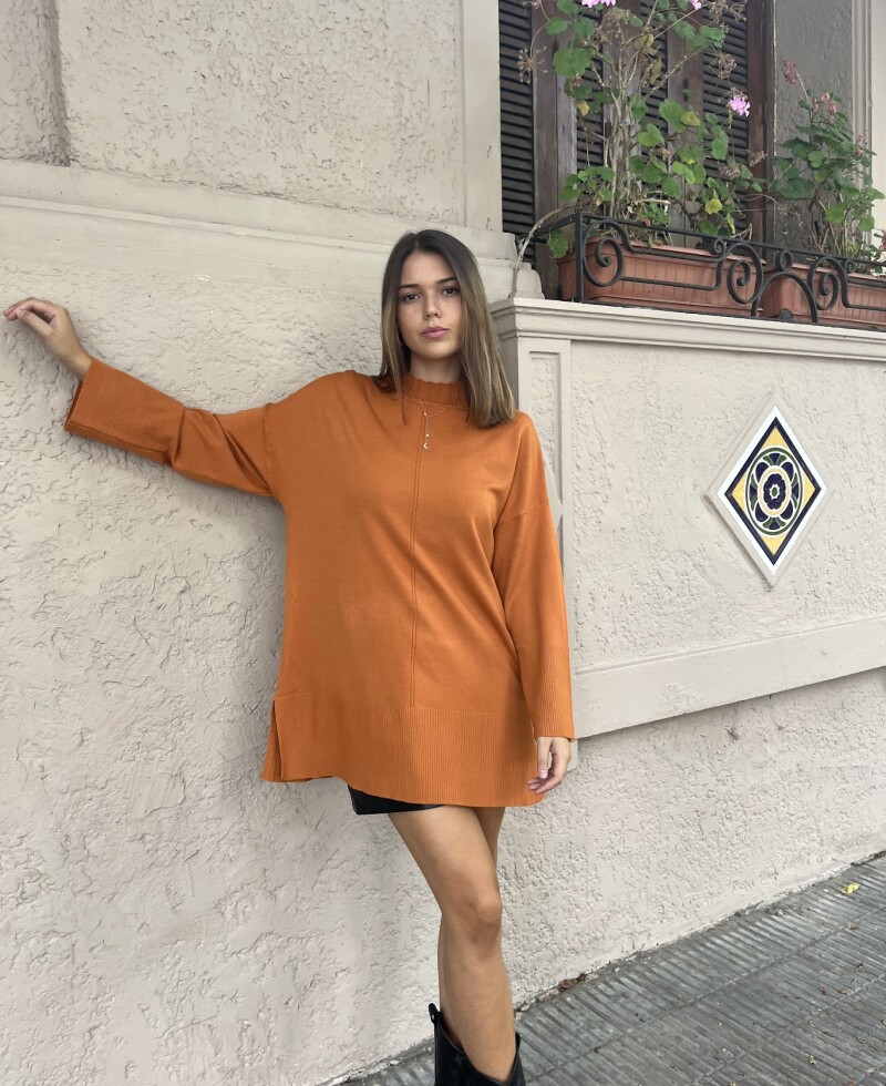 Vestido Camila terracota