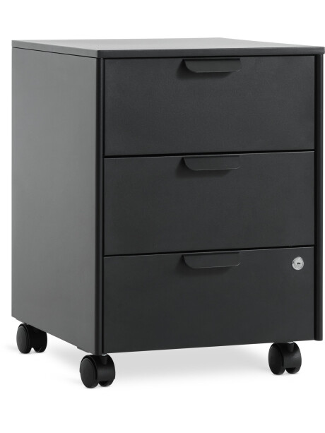 Cajonera KLINTHOLM 3 cajones negro Cajonera KLINTHOLM 3 cajones negro