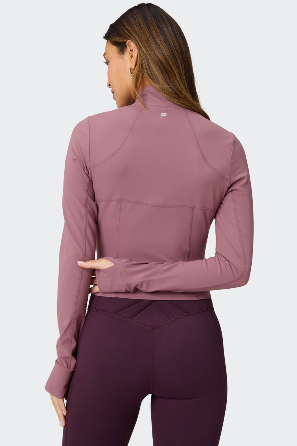 Campera Fabletics Perfect Storm Cropped Rosado