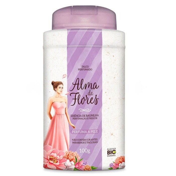ALMA DE FLORES TALCO VAINILLA FR. X 100 única