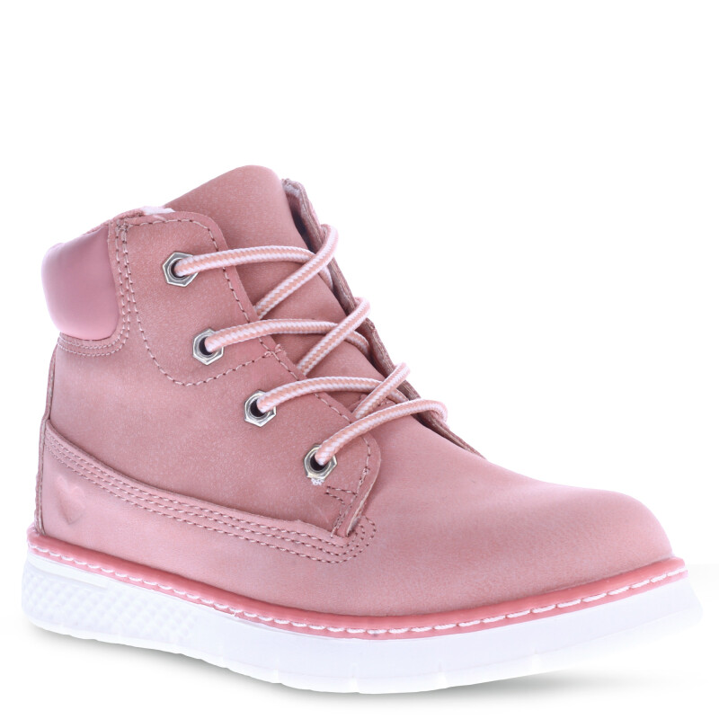 Bota de Niña Mini Miss Carol MINERVA acordonada Rosado