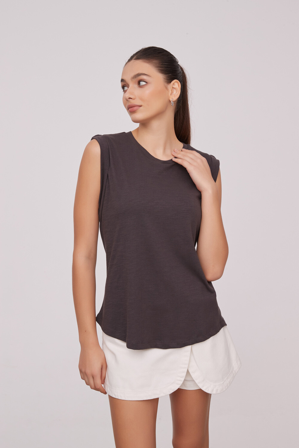 Remera Mariasol Gris Oscuro