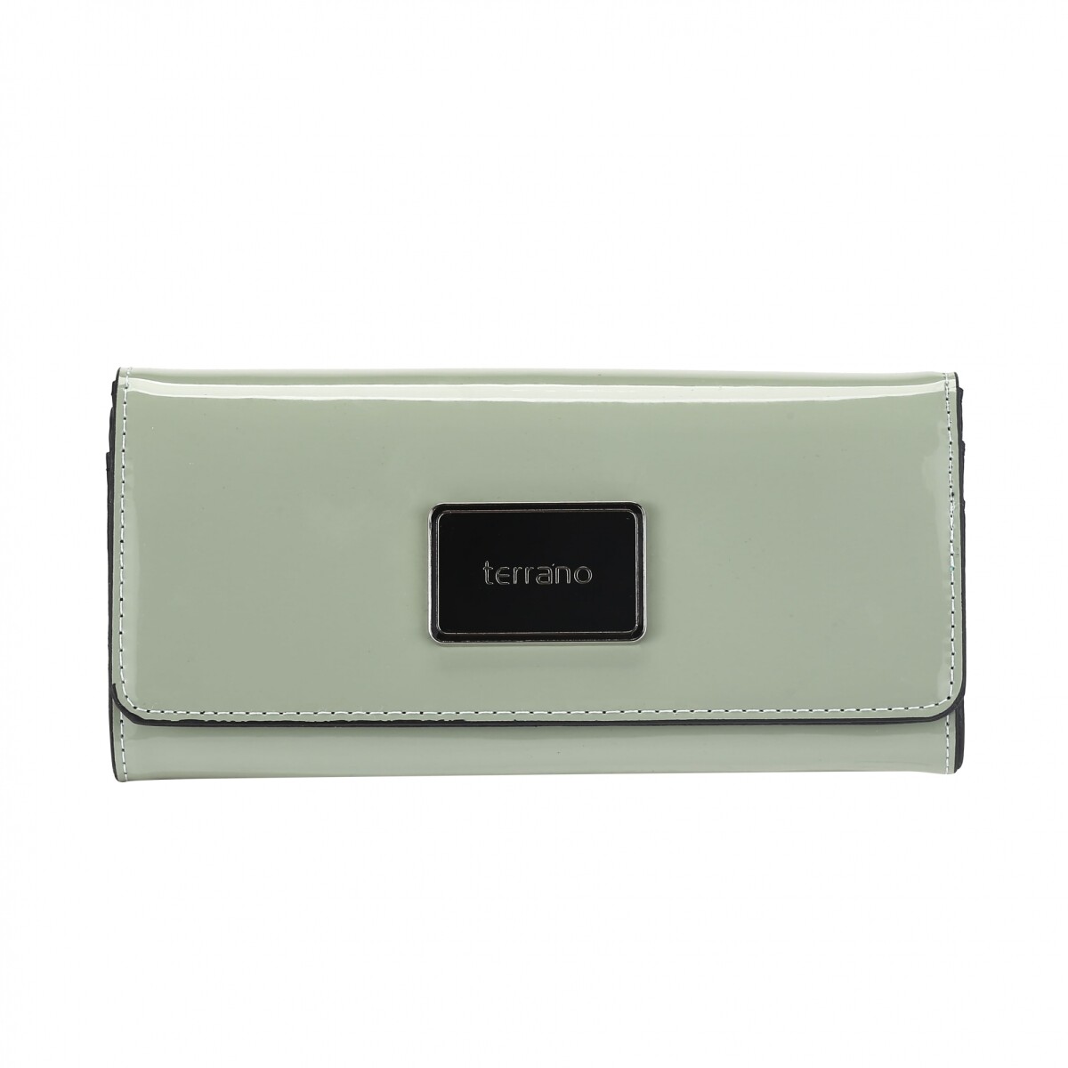 Monedero Vallarta - Charol Aqua 