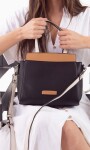CARTERA LOS ANGELES NEGRO SUELA Y CRUDO