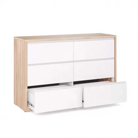 ROCKY 6 CAJONES MDF-Y-MADERA BLANCO CÓMODA KIDS 6C